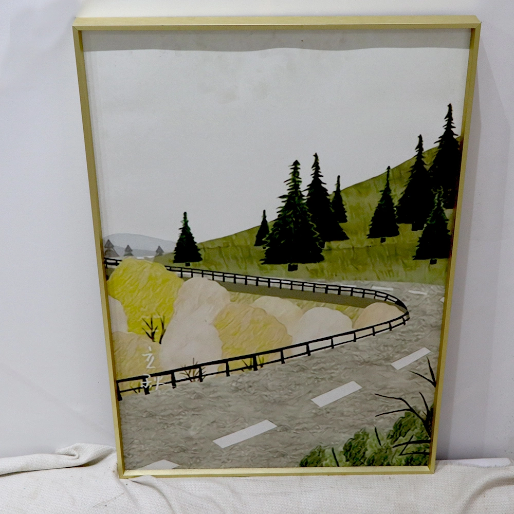 Landscape Painting Art Texture Painting Wooden Frame Can Be Customized