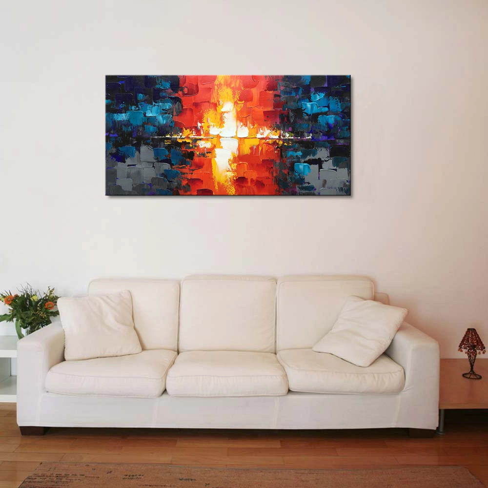 Handmae Textured Abstracrt Painting on Canvas - Custom Abstract Wall Art From Your Idea