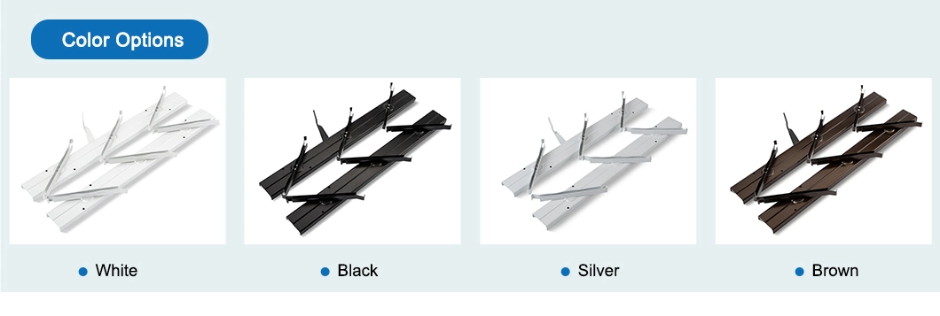 Aluminium and Glass Window Naco Louver Frame Gallery with 4&prime; &prime; /6&prime; &prime; Clips