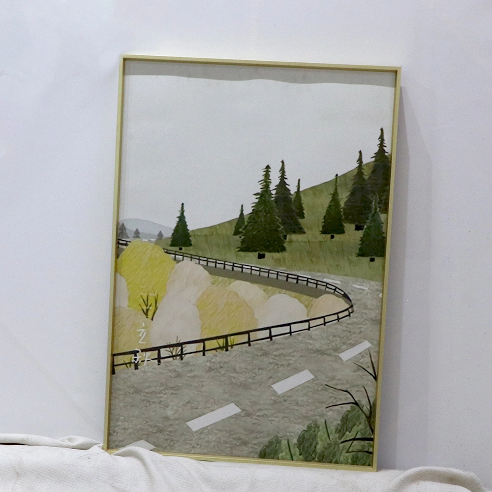 Landscape Painting Art Texture Painting Wooden Frame Can Be Customized