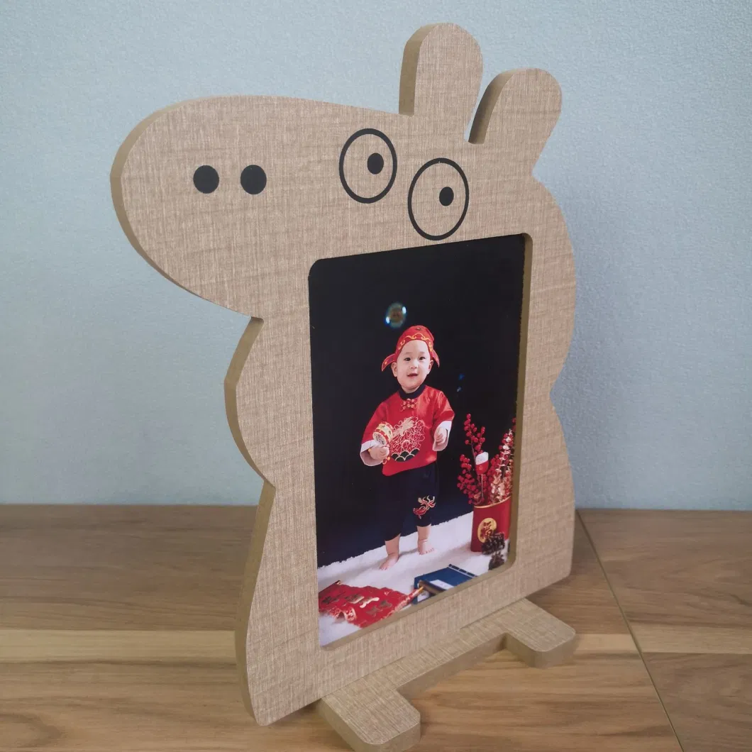 Cute Shape Painting Kids Wooden Photo Frames