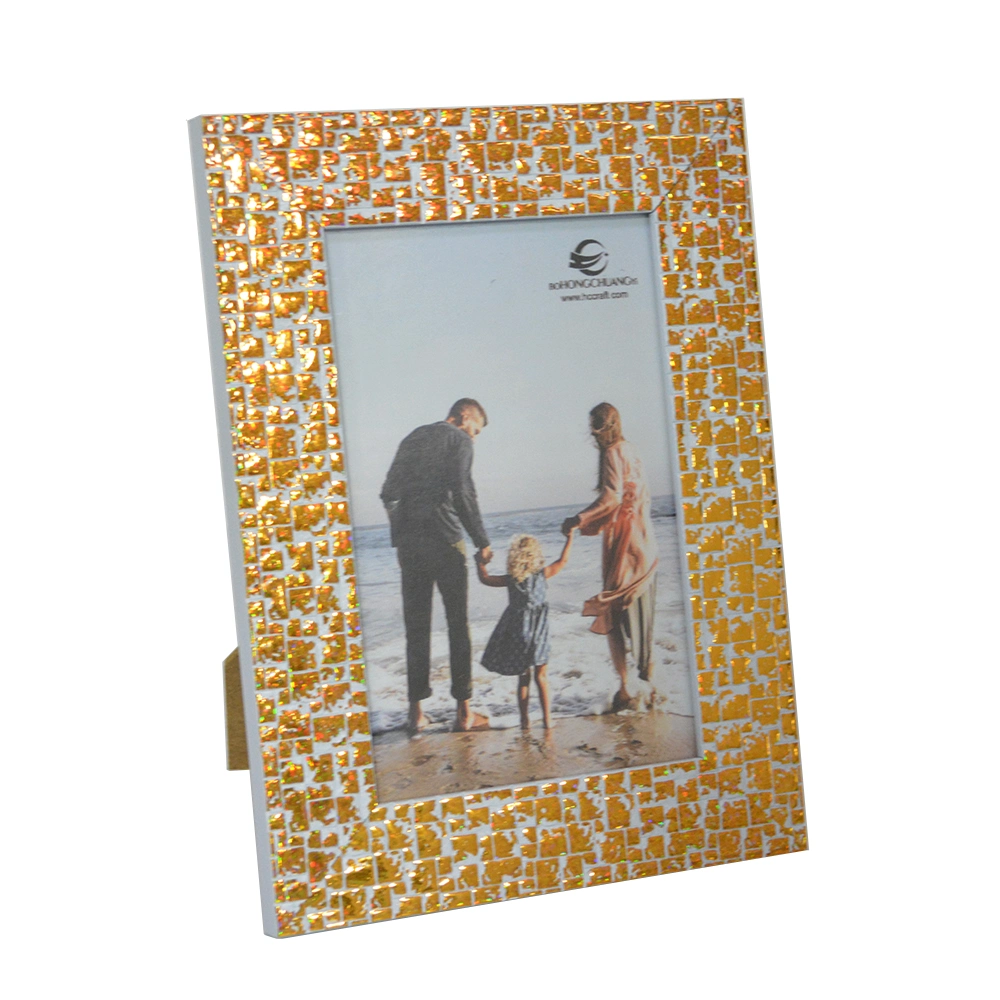 Glitter Style PS Photo Frame for Home Decoration