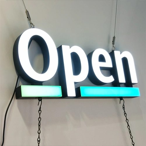 Custom ABS Injection LED Signage Open Signs for Shop