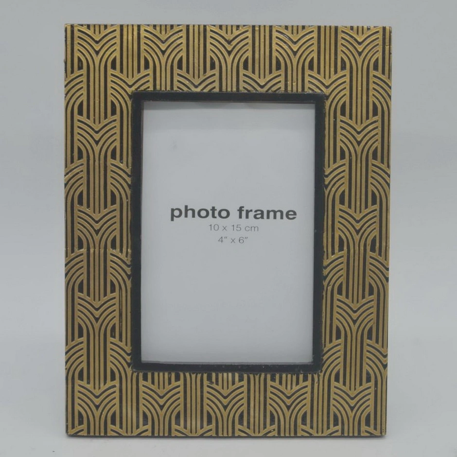 Antique Wood Single Opening Photo Frame