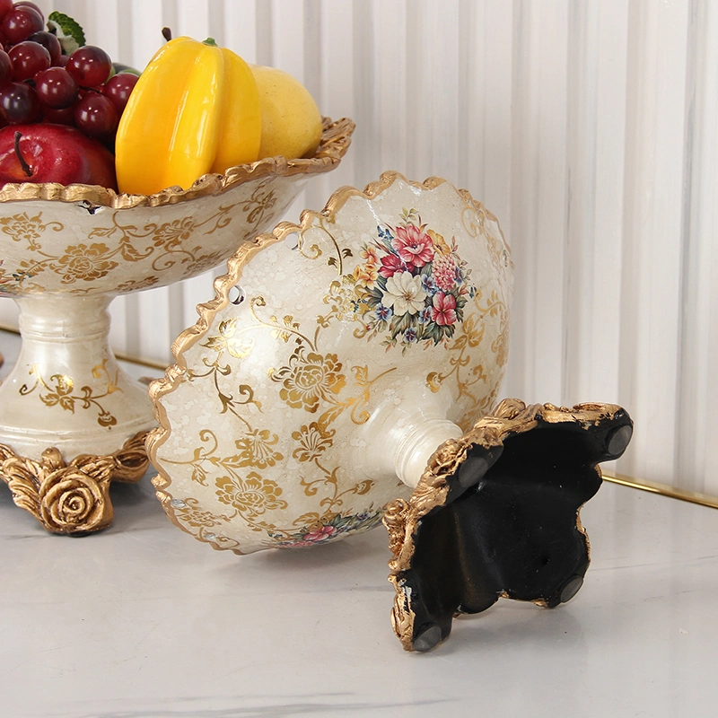 RS012 Resin Salad Bowl Restaurant Dessert Tray Table Decorative Dry Fruits Plates for Home Decor