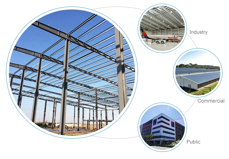 Prefabricated Outdoor Steel Structure Airplane Hangar Aircraft Professional Design Galvanized Frame for Structural Steel Building