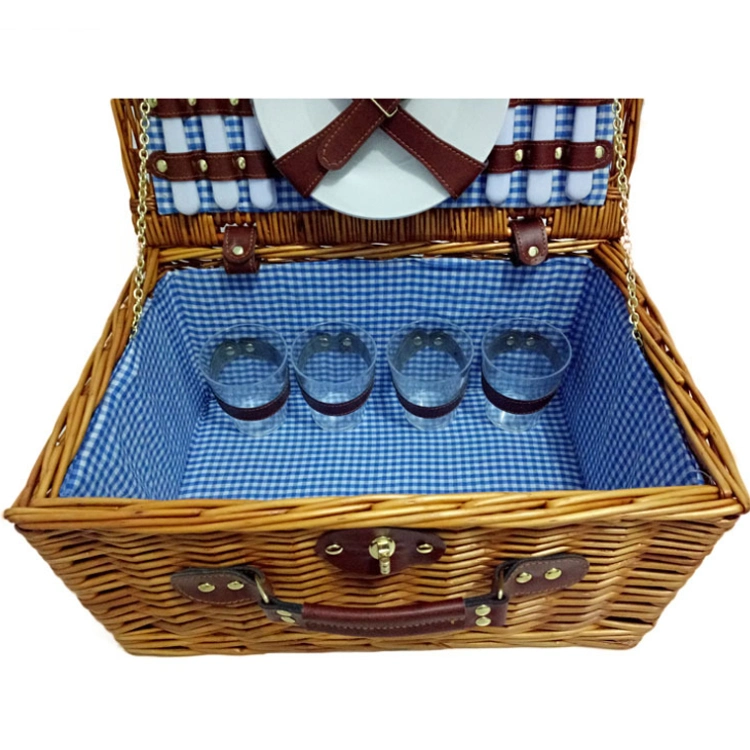 Hot Wicker Willow Handmade Fruit Bread Picnic Storage Basket