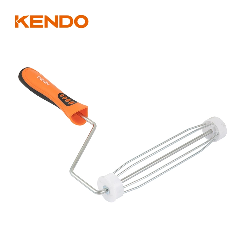 Kendo 5-Wire Cage Paint Roller Frame Compatible with Screw-Fit Extension Poles