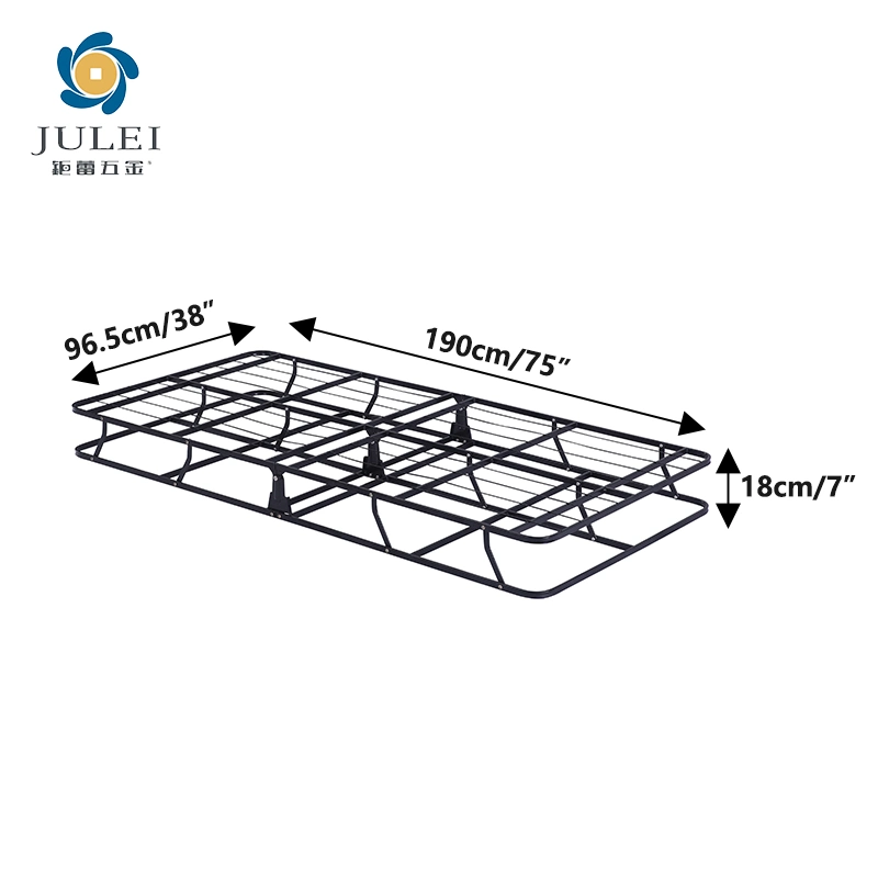 High Quality Modern Portable Folding Bed Frame Metal for Mattress Foundation