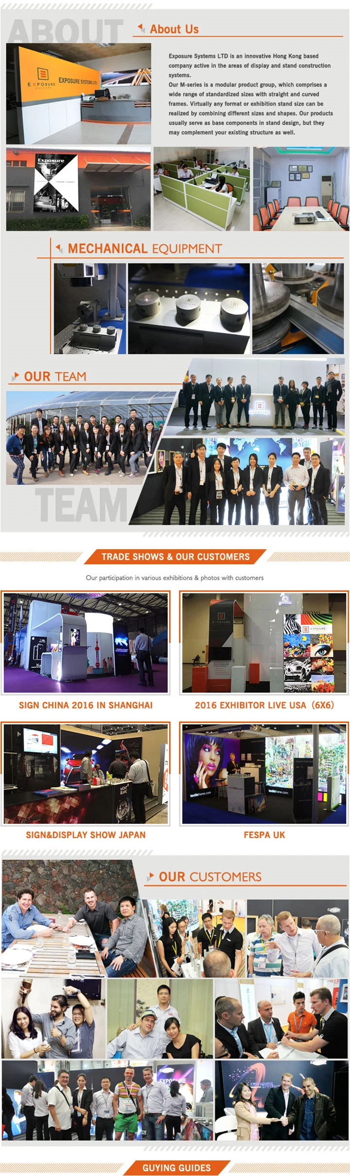 Trade Show Advertising Fabric Seg Aluminum Profile Picture Frameless LED Backlit Light Box