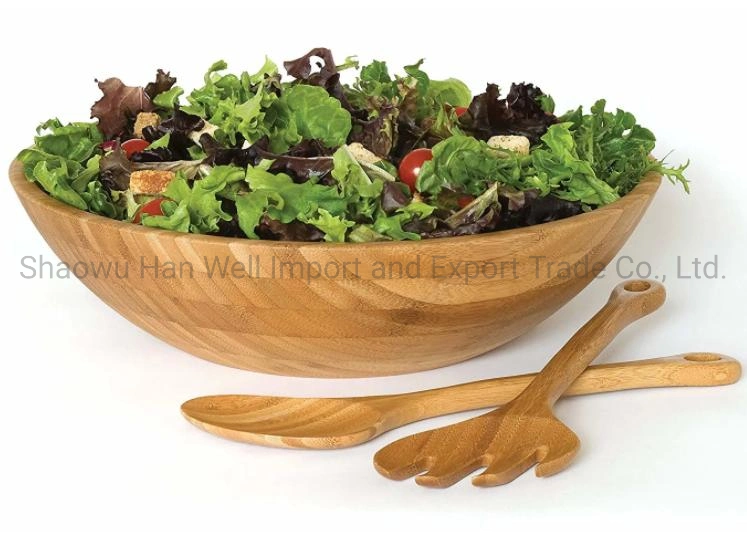 FSC Acacia Bamboo Serving Bowl Perfect for Salad or Fruit 11.5inch 29cm