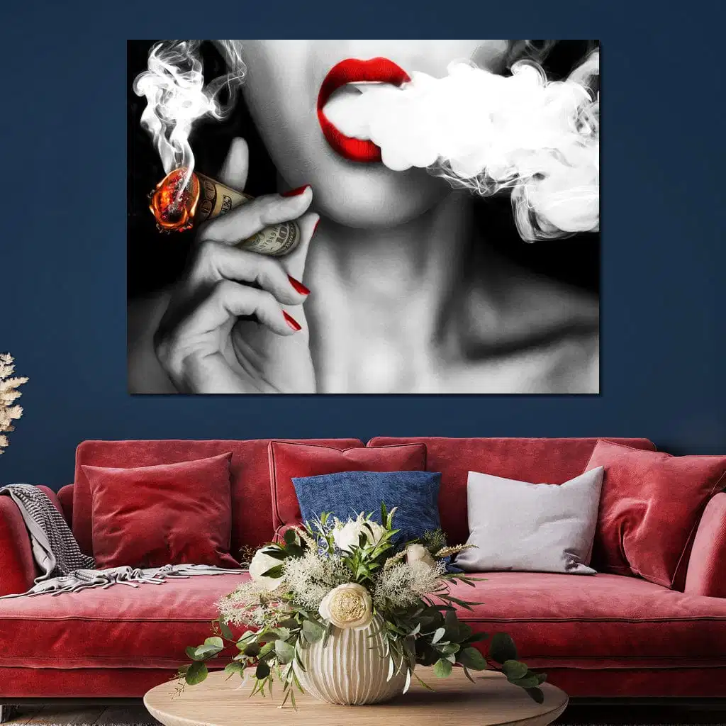 Home Decor Hand Oil Painting 5 Panels Canvas Print Abstract Wall Art