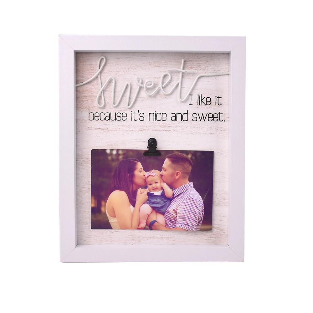 New Custom MDF Clip Photo Frame for Home Decoration