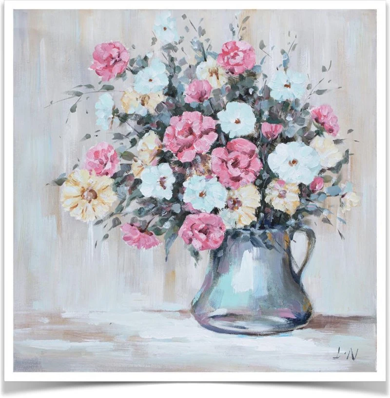 Vintage Flowers Wall Canvas Oil Painting Art Decor Home Products