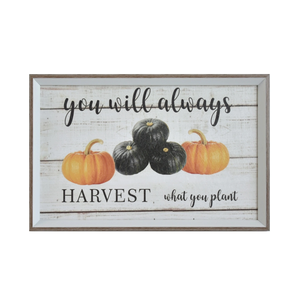 Harvest Plastic Printed Wall Sign, Wall Frame Decoration