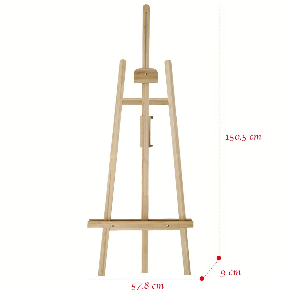 Adjustable Artists Floor Stand a-Frame Wood Easel