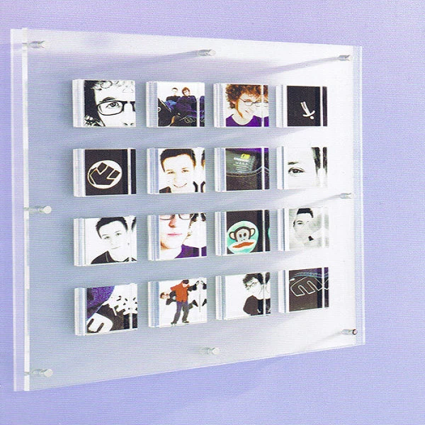 Wall Mounted Acrylic Picture Frame Holder