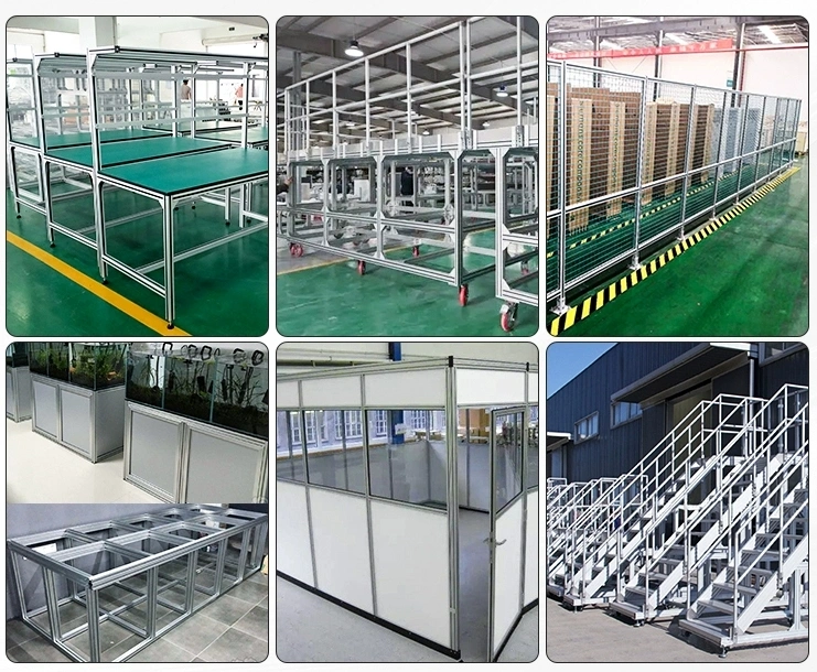 European Standard Aluminum Profile Industrial Aluminum Alloy Profile 4040 Square Tube Frame Workbench Assembly Line Fish Tank Shelf Accessories Pipe