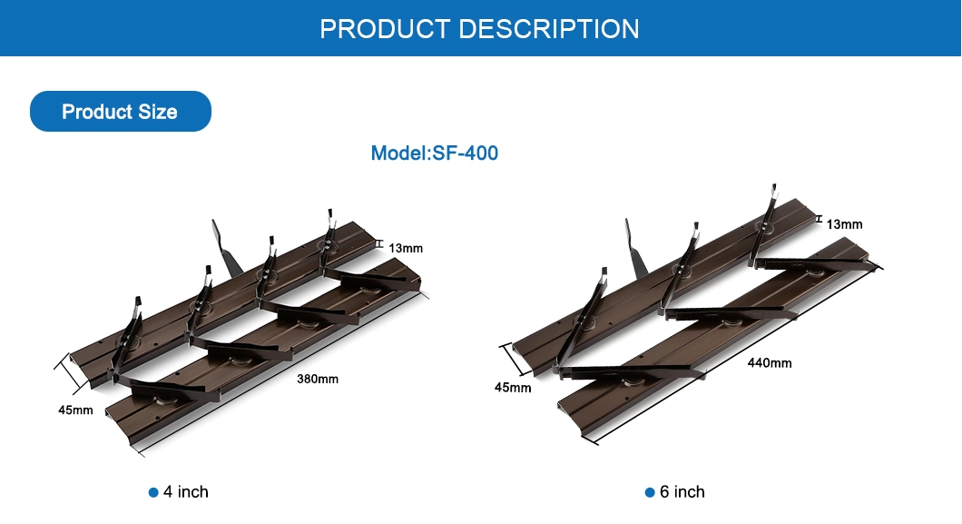 Brand Aluminum Plastic Louvres Window Frame Sf-200