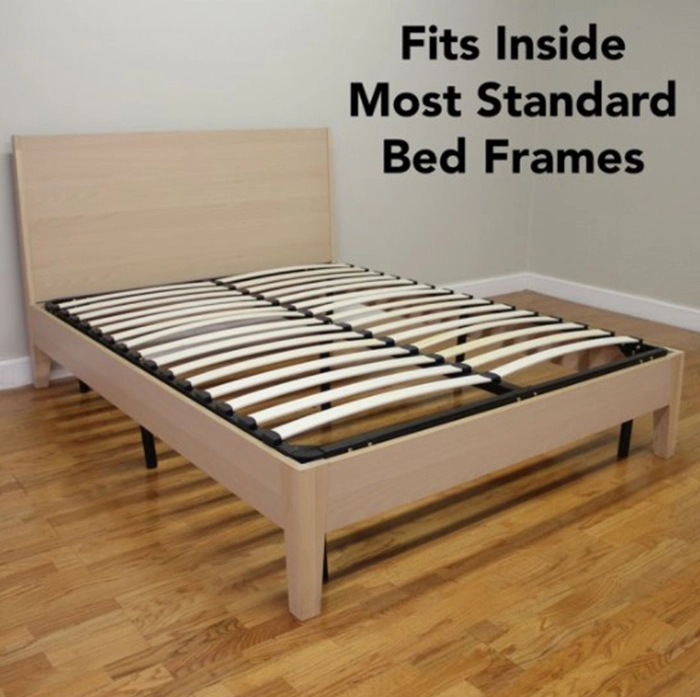 Factory Price Bedroom Furniture Removable Queen Size Wooden Slat Bed Frame