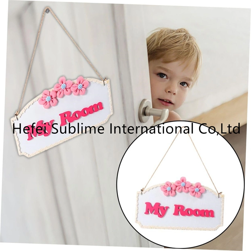 Children&prime;s Room Doorplate Hanging Wood Decor