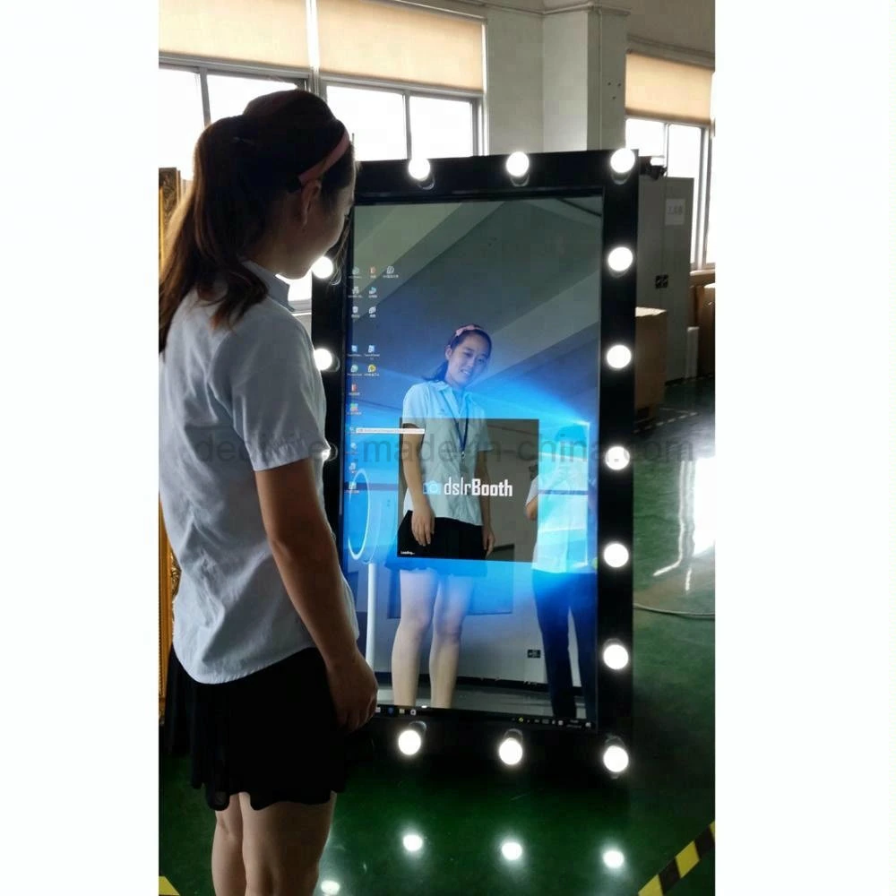 Dedi Photo Booth Machine, Magic Mirror Photo Kiosk for Wedding