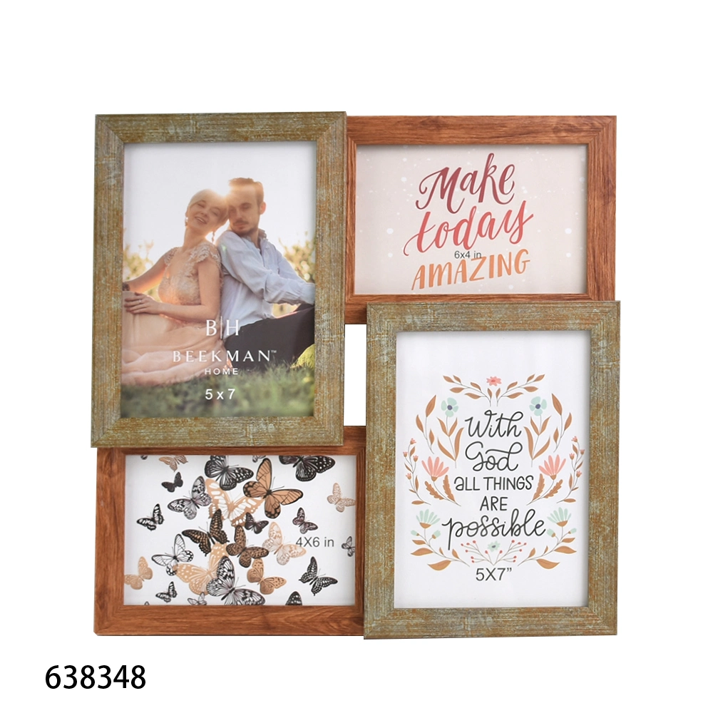 Multiple Opening PS Photo Frame for Home Decoration