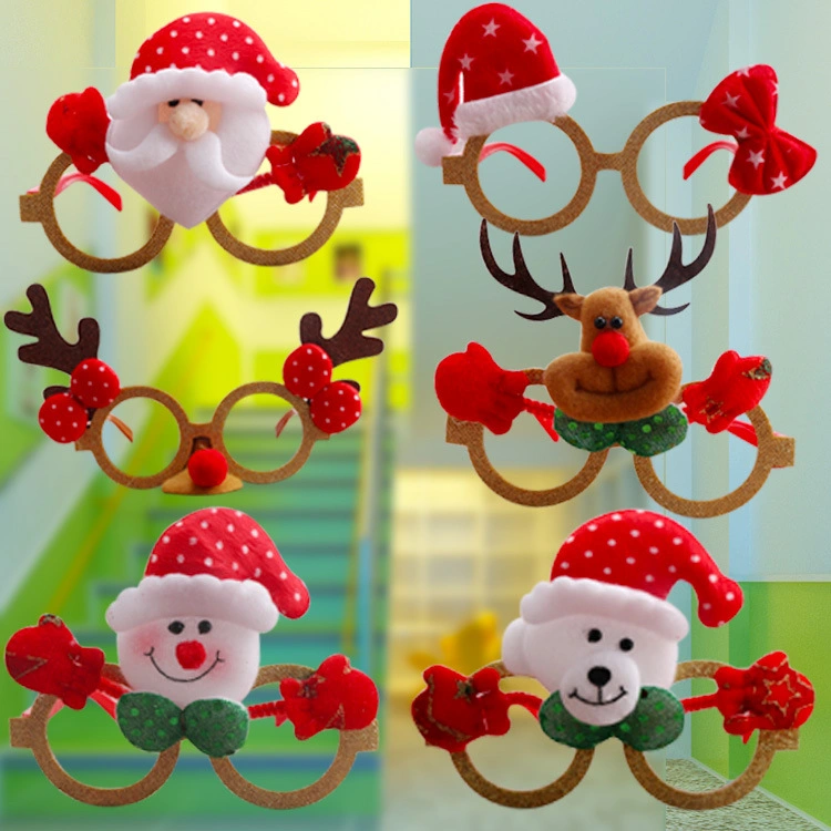 Christmas Decoration Glasses Children Snowman Eyeglass Frame