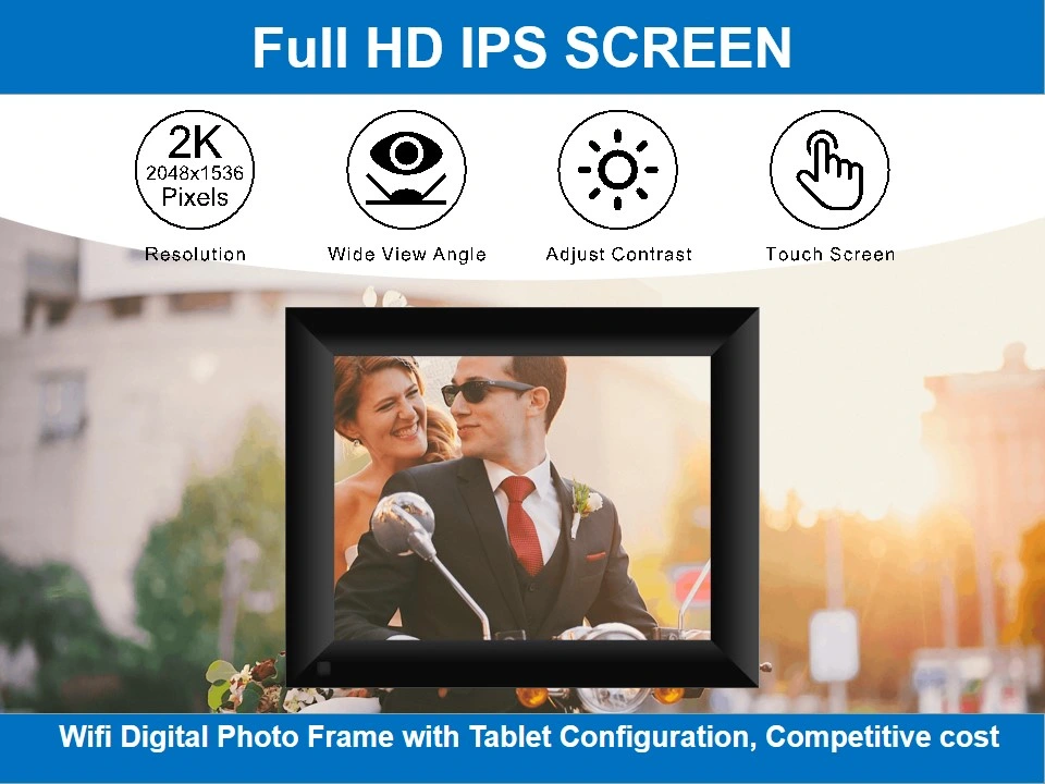 Multiple OSD Language and Sizes Touch Panel Cloud Sharing Photo Frames Set