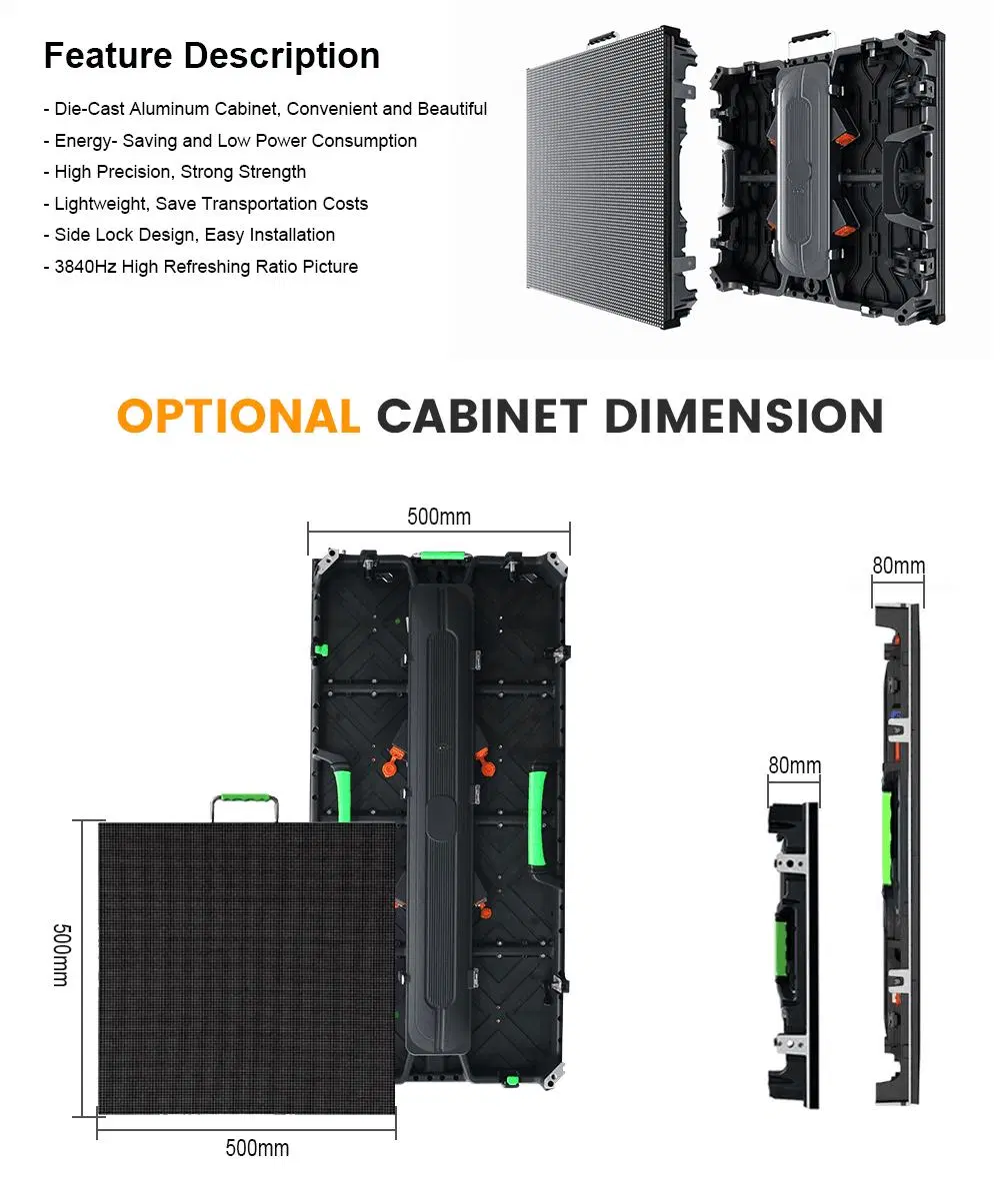 Outdoor Indoor P3.91 Rental LED Display LED Panels Event Wedding Stage Show Conference LED Display