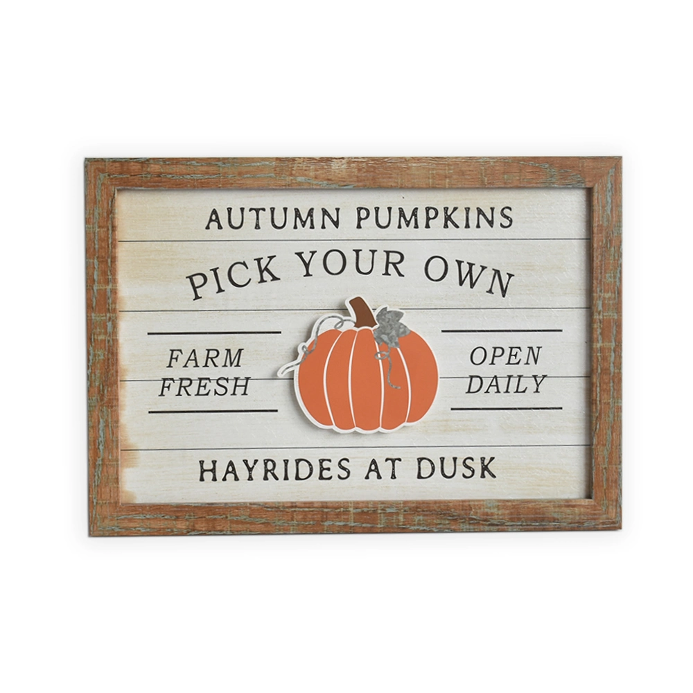 Wooden Framed Wall Sign Decor, Harvest Wall Decoration, Fall Wooden Framed Wall Sign