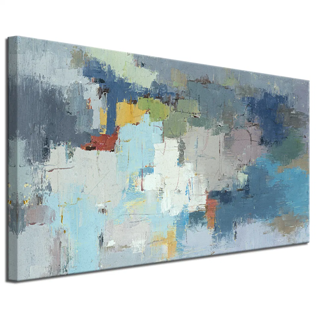 Handmade Custom Abstract Canvas Oil Painting From Everfun Art Studio - Customized Wall Art for Decoration