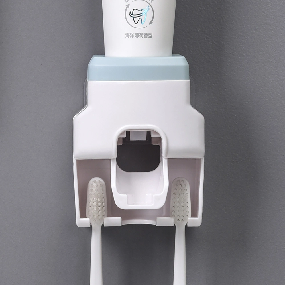 Automatic Toothpaste Dispenser Wall-Mounted Rack Toothbrush Holder Mi25453