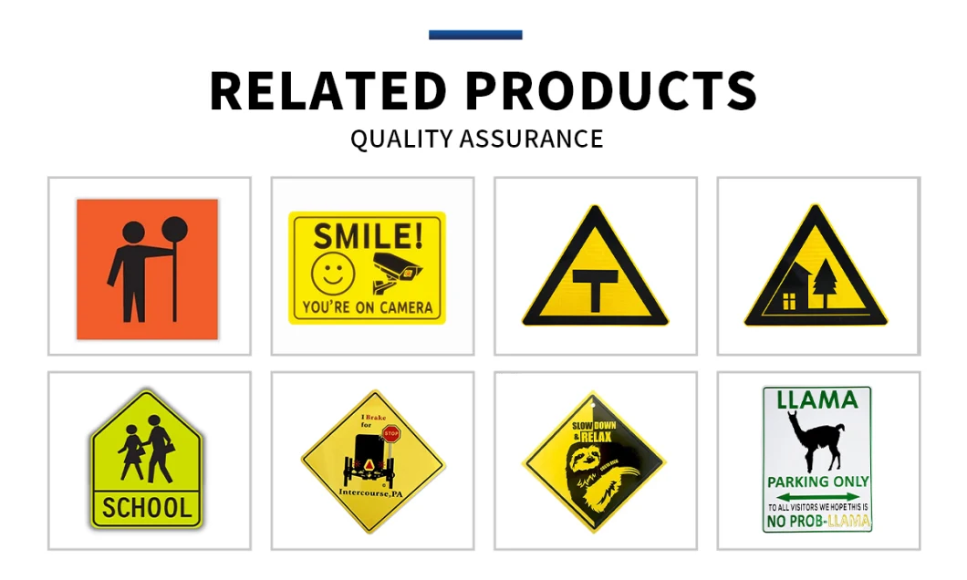 Safety Warning Sign Plate Road Traffic Sign Plate Manufacturers of Aluminum Reflective Sign Plate Power Plate