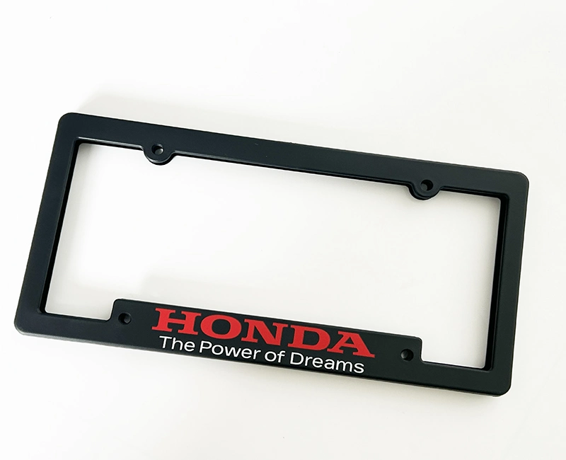 Custom Logo Printed Debossed USA Car Standard Size Plastic License Plate Frame