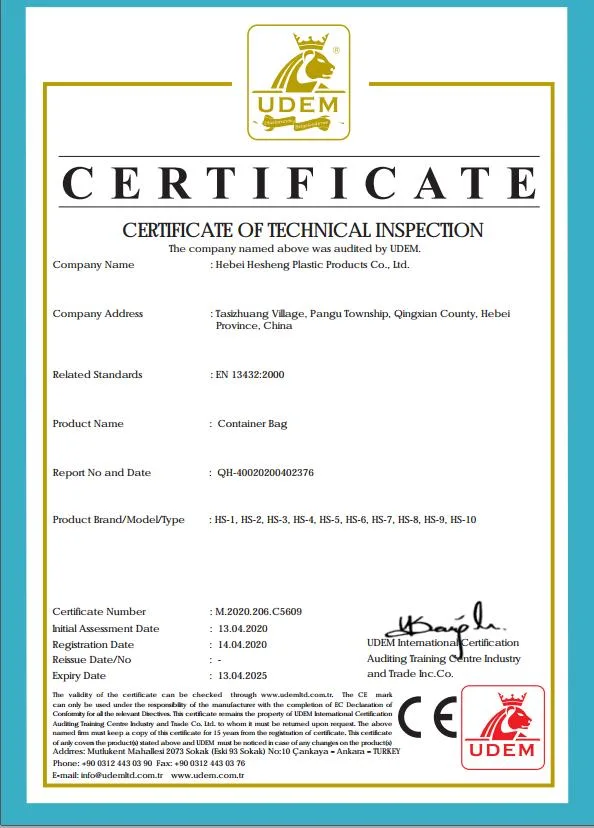 Hesheng Automatic Stitching FIBC Bulk Bags Sewing Machine with CE ISO Certificate