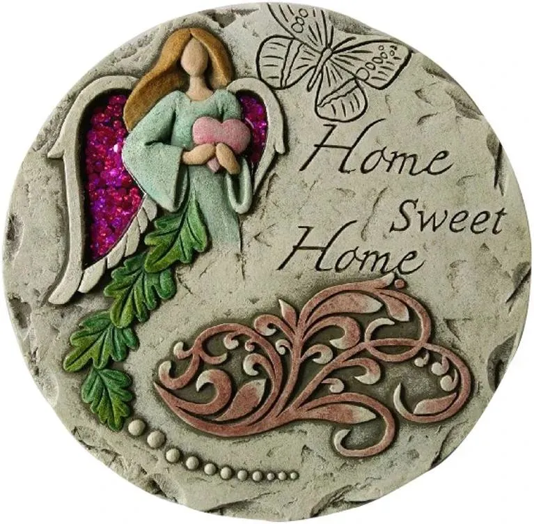 Angel Home Sweet Home Garden Stepping Stone