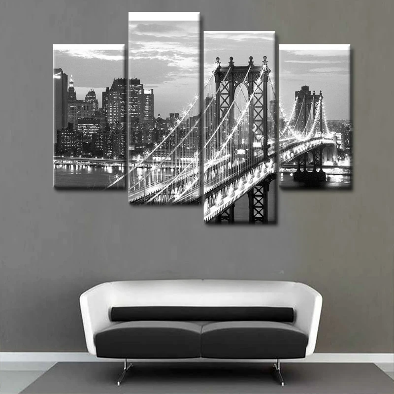 Contemporary Art Modern Wall Decor Giclee Artwork 3 Piece Canvas Print