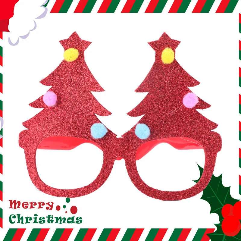 Christmas Decoration Glasses Children Snowman Eyeglass Frame