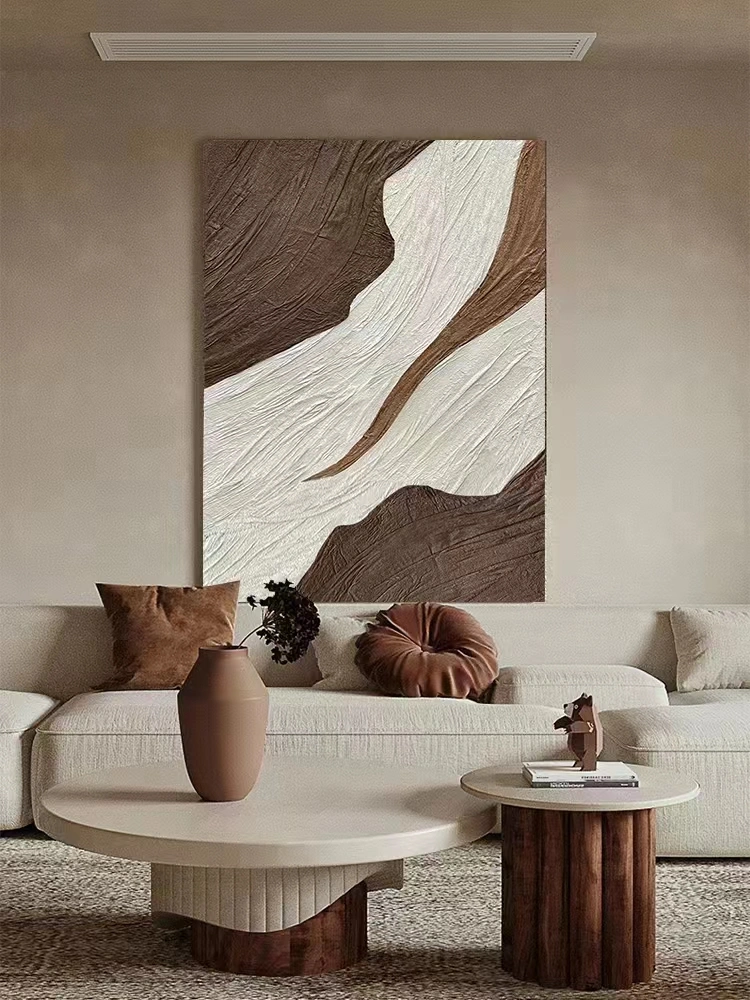 Large Handpainted 3D Abstract Art Texture Oil Paintings for Decoration