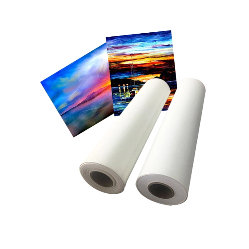 China Art Supplies 100% Cotton Rolled Canvas Print for Inkjet Printing