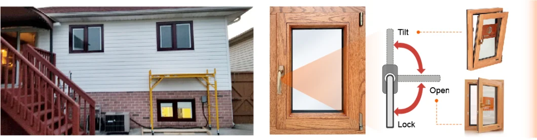 Philippines Glass Solid Wood Tilt Turrn Window Wooden Windows Whoale Custom Alumin Frames Design