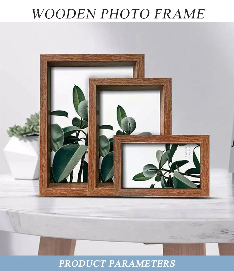 High Quality Custom Square Wooden Art Shadow Box Photo Frame