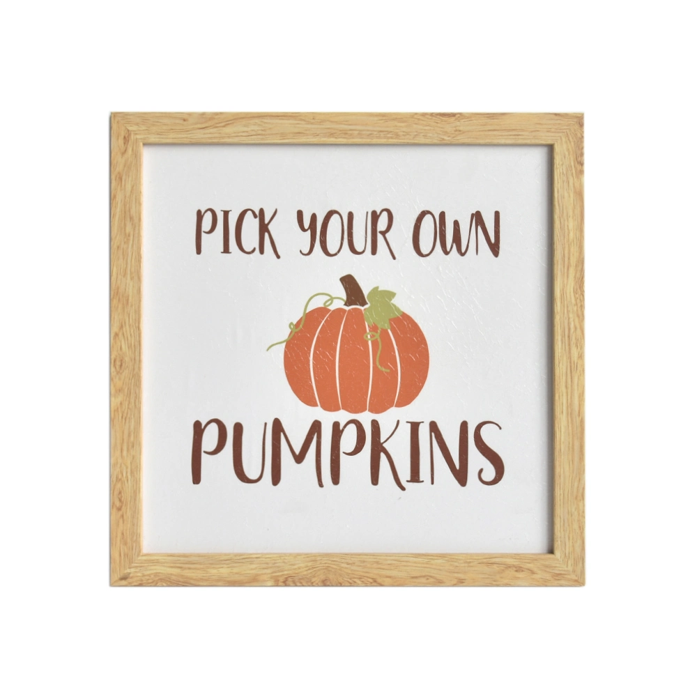 Wooden Framed Wall Sign Decor, Harvest Wall Decoration, Fall Wooden Framed Wall Sign