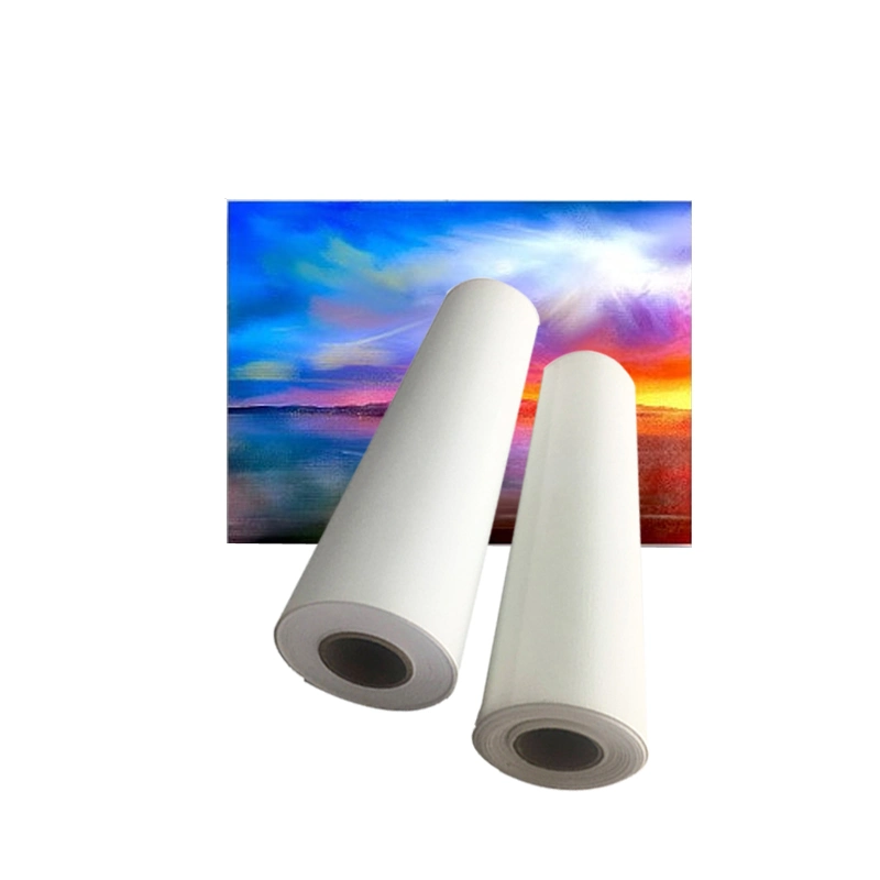 China Art Supplies 100% Cotton Rolled Canvas Print for Inkjet Printing