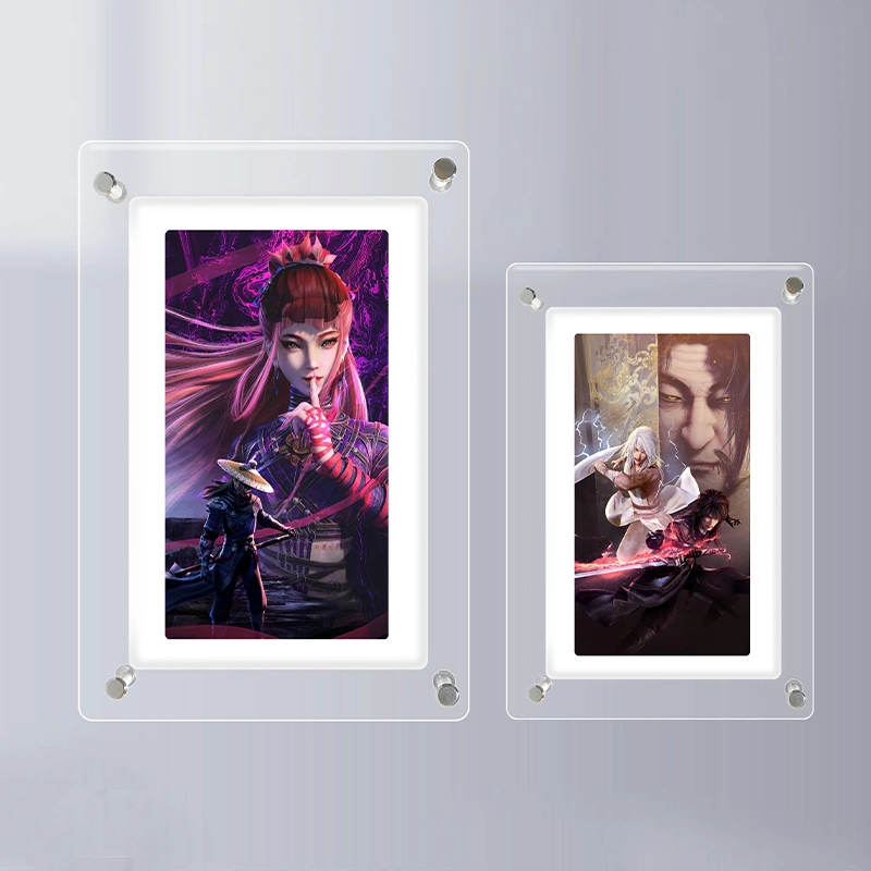 5 Inch Portaretrato Digital Video Picture Photo Frame for Gift Clear Crystal Acrylic Player