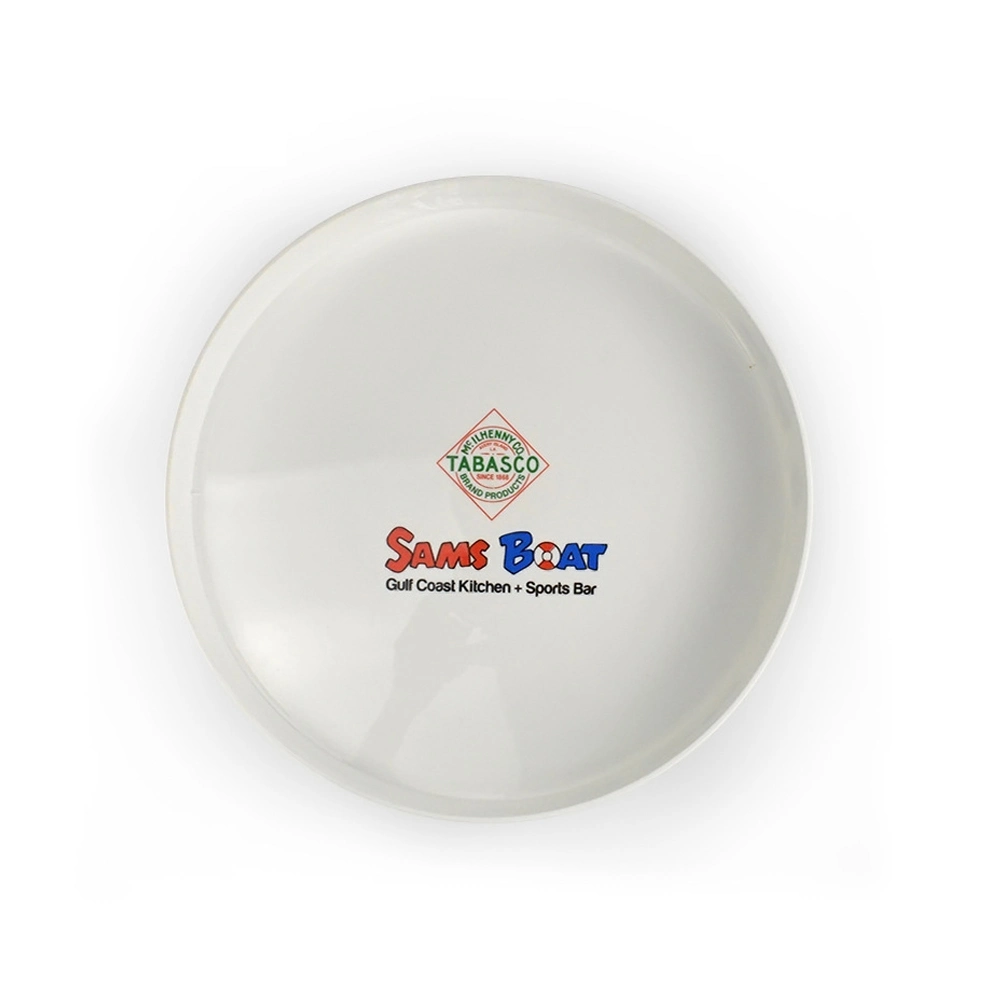 Customized Round ABS Bar Serving Tray with Slanted Edges