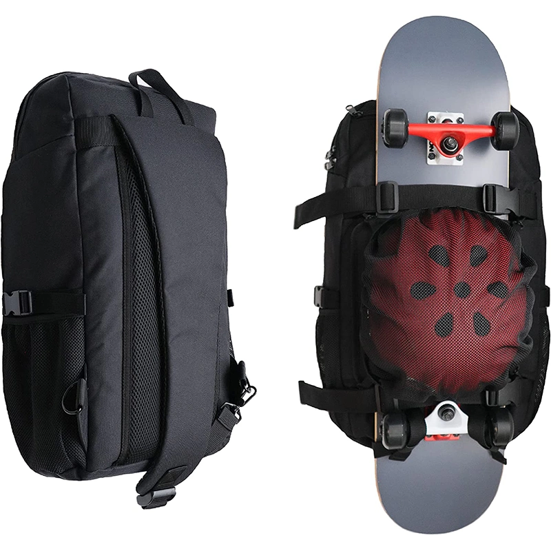 Multifunctional Adjustable Sports Shoulder Carrying Longboard Skateboard Storage Backpack Bag