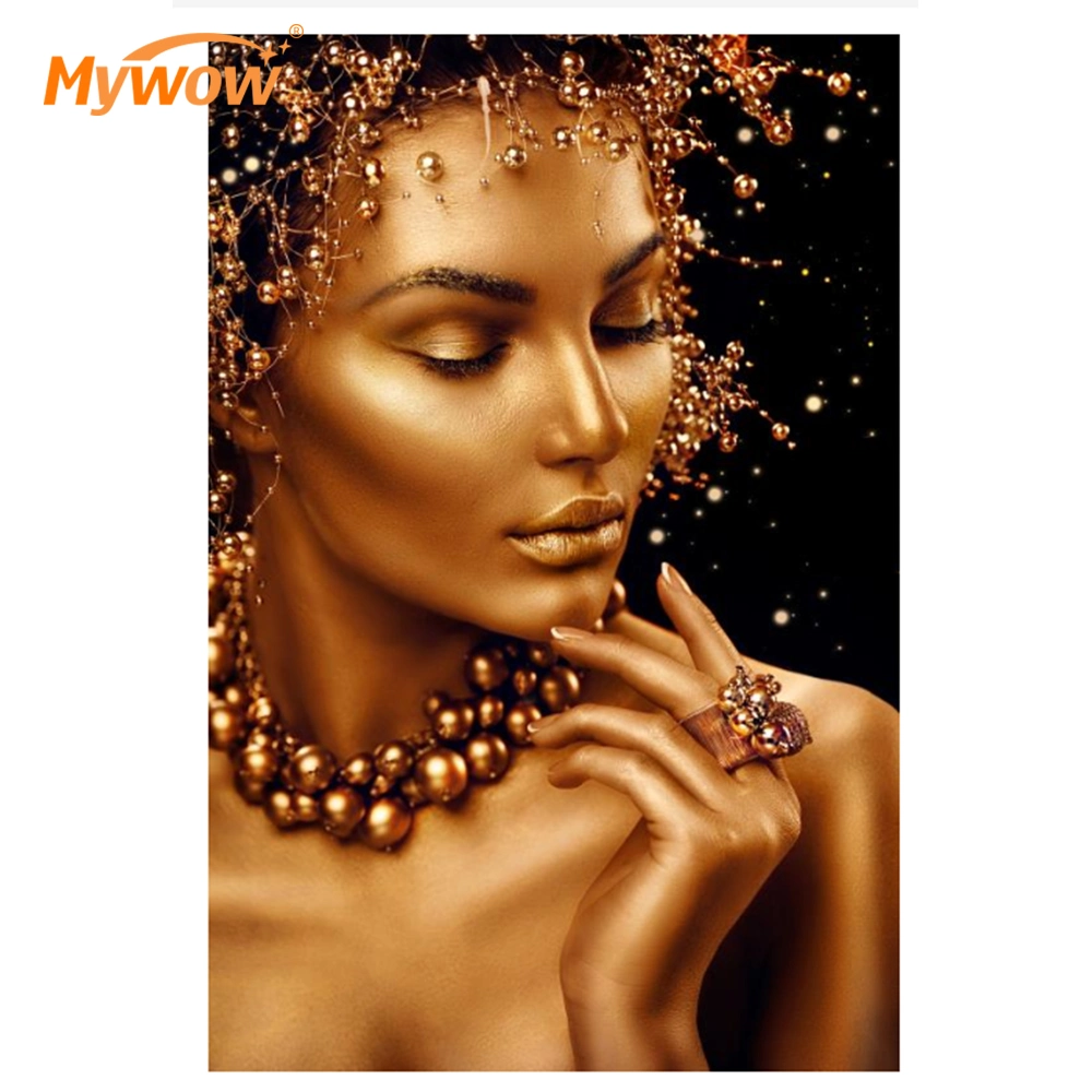 Hanging Painting Metal Diamond Portrait Oil Painting Wall Art Luxury 3D Painting Wall Art