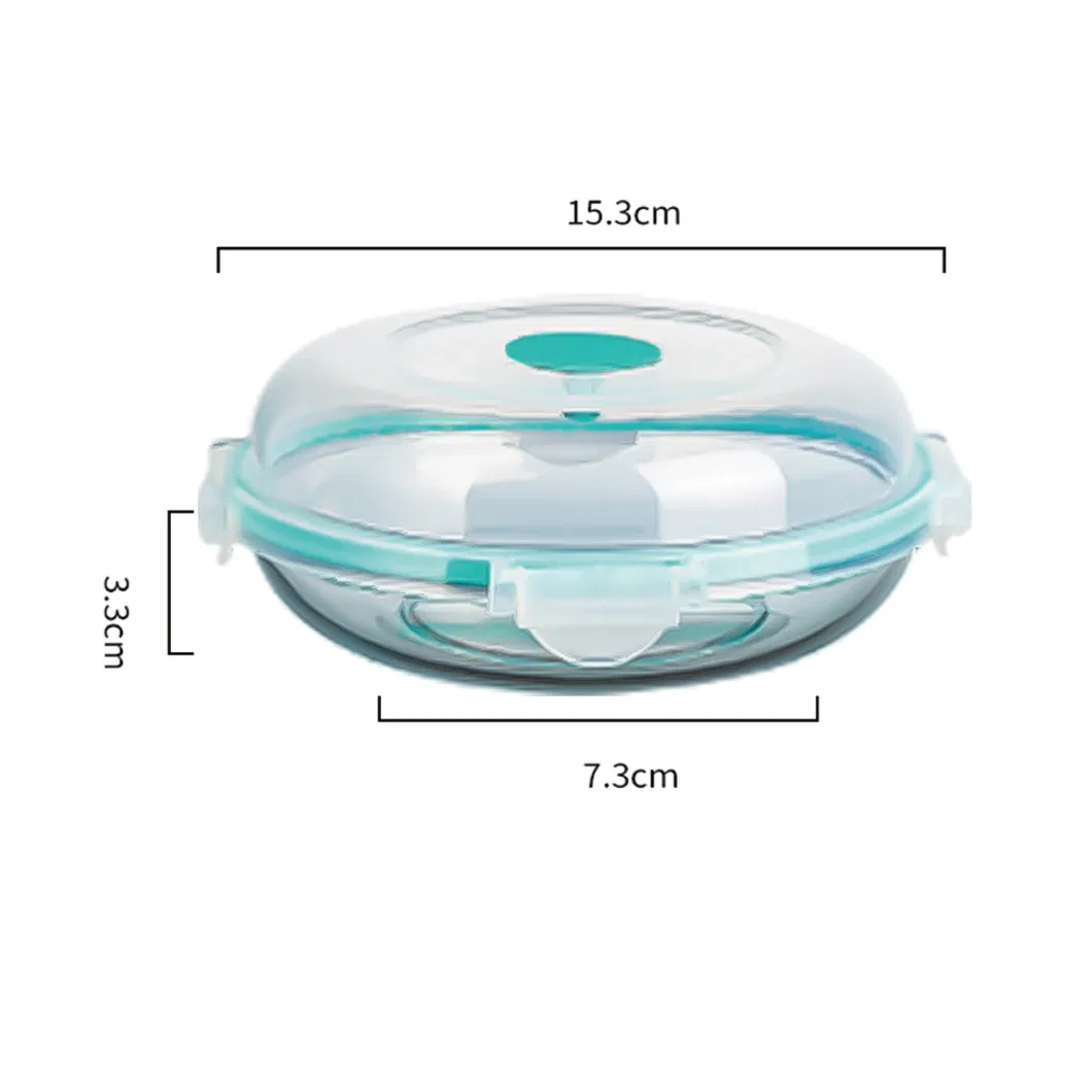 Glass Lunch Box Microwave Heating Bowl with Lid Crisper Box Office Workers with Rice Sealed Box Fruit Bento Box